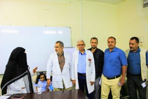 إجراء الإمتحان الأساسي لطالبات الماجستير بفرع المجلس اليمني للإختصاصات الطبية بالحديدة 